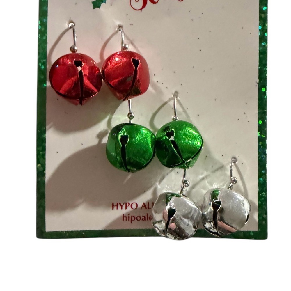3 Pieces of Christmas Earrings